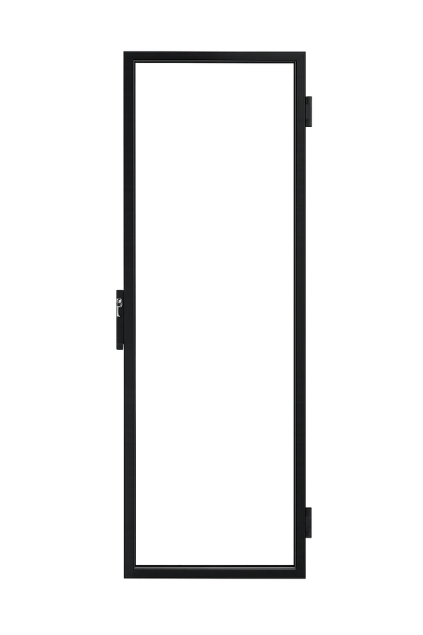 D-190sorttransparent D-190 Glassdør Sort utenpåliggende for selvbygger kjølerom - Bilde 1