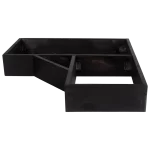 Caverack - Sokkel - Hjørne modul - Svart