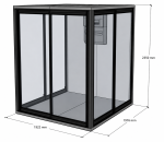 Vinvegg 700 Medium (1930x700xh2350) - Bilde 15