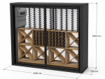 Vinvegg 700 Medium (1930x700xh2350) - Bilde 18