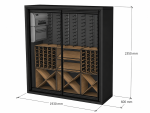 Vinvegg 700 Medium (1930x700xh2350) - Bilde 5