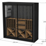 Vinvegg 600 Medium (1930x600xh2350)