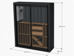 Vinvegg 700 Medium (1930x700xh2350) - Bilde 6