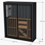 Vinvegg 600 Small (1630x600xh2350)