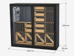 Vinvegg 700 Medium (1930x700xh2350) - Bilde 7