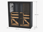 Vinvegg 700 Medium (1930x700xh2350) - Bilde 9