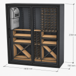 Vinvegg 700 Small (1630x700xh2350)
