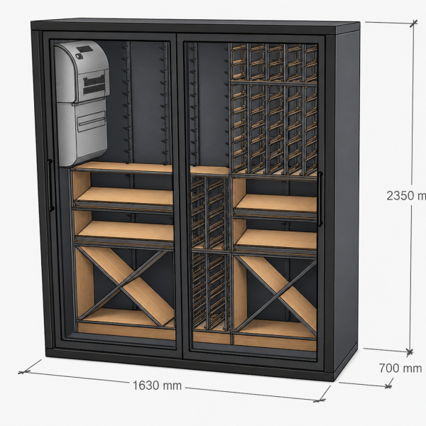 Vinvegg 700 Small (1630x700xh2350)