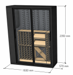 Vinvegg 570 Small for integrering (1830x570xh2350)